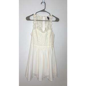 Dividend by H&M Sleeveless Lace Bodice Fit & Flare Dress Sz 8 Fairy Feminine Y2K